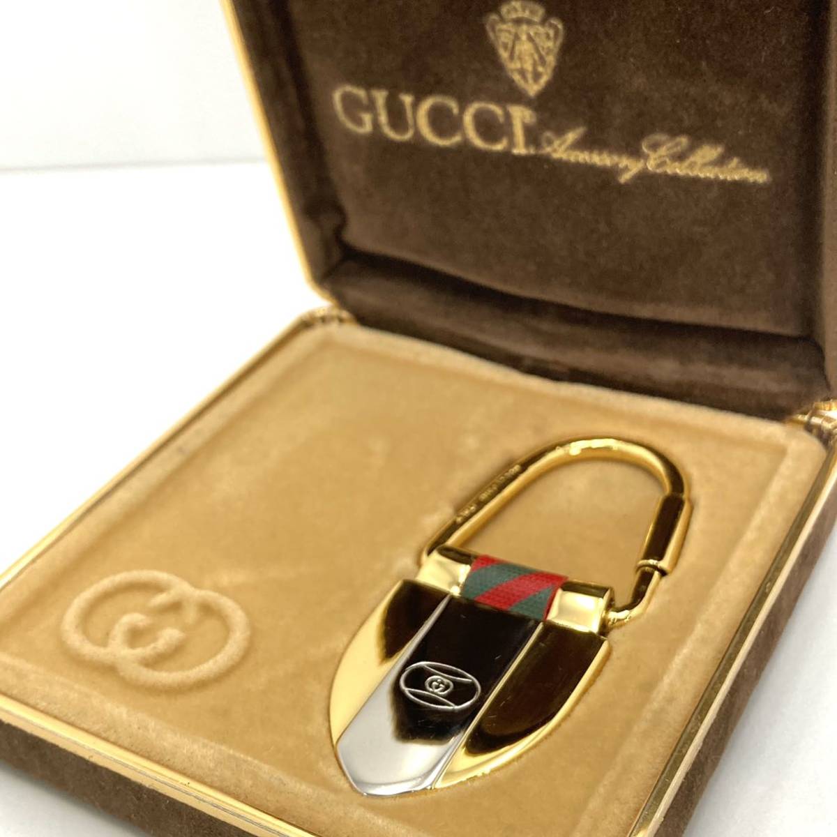  beautiful goods GUCCI Old Gucci key holder charm Vintage box attaching men's lady's man and woman use 
