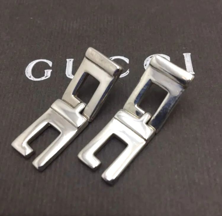  Gucci earrings G Mark Vintage SV925 GUCCI swaying 