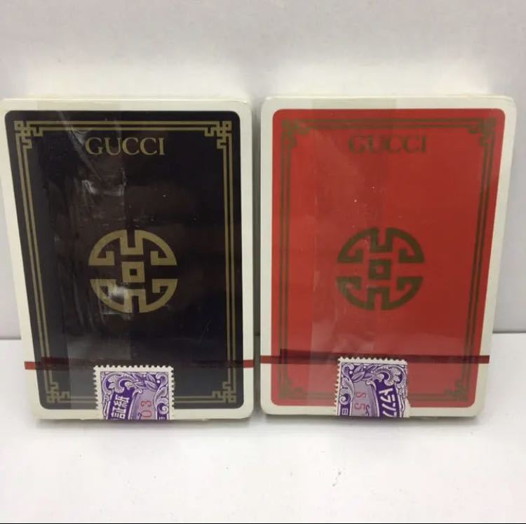 半額SALE/ 未開封 GUCCI ヴィンテージ 2組セット トランプ オールド