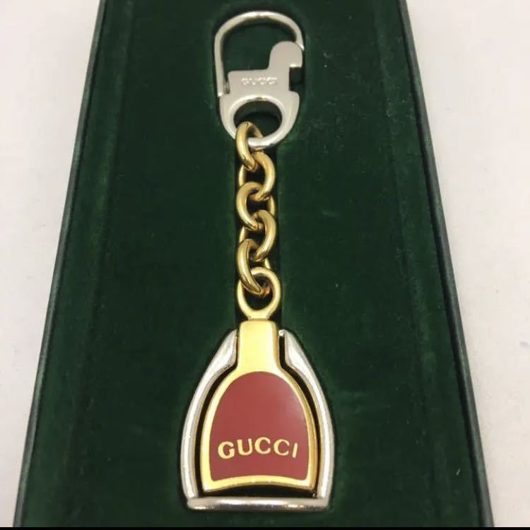 GUCCI Old Gucci Vintage брелок для ключа сумка очарование цепочка для ключей мужской женский для мужчин и женщин с коробкой 