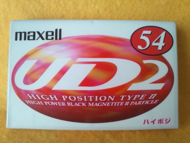 訳あり　マクセル UD2 54L カセットテープ ハイポジョン maxell high position compact cassette tape made in Japan _マクセル　maxell UD2 54L compact tape
