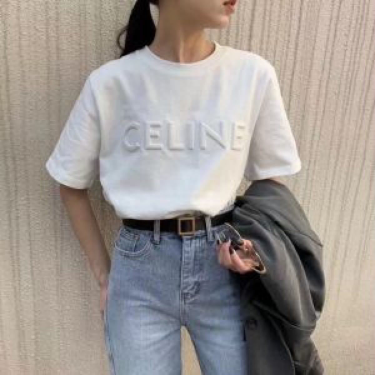 Tシャツ 韓国 CELINE 新品 トップス 早い者勝ち｜PayPayフリマ