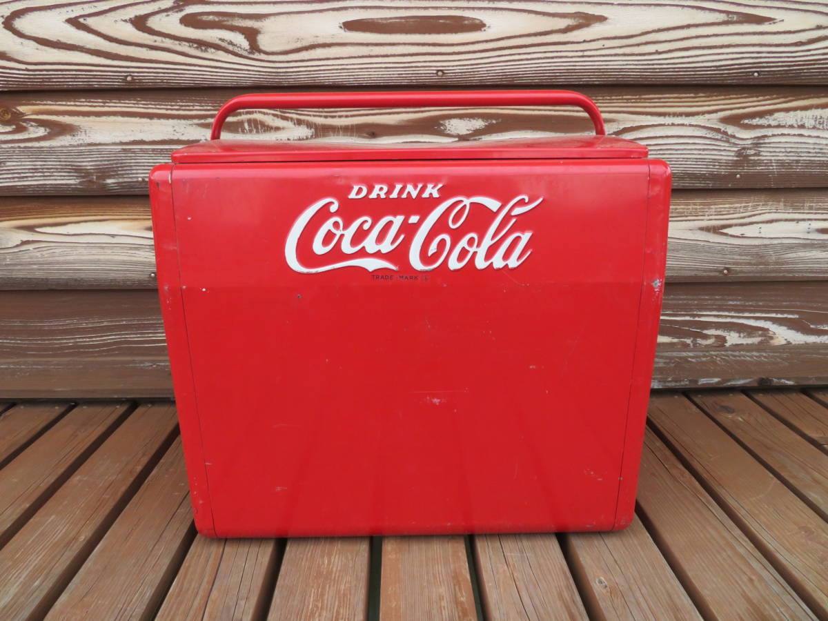 希少 50's 60's CocaCola コカコーラ クーラーボックス アウトドア キャンプ ヴィンテージ アメリカ USA （728）