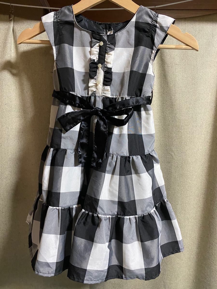 Paypayフリマ Used H M 黒白ワンピース110 Paypayフリマ Used H M 黒白ワンピース110