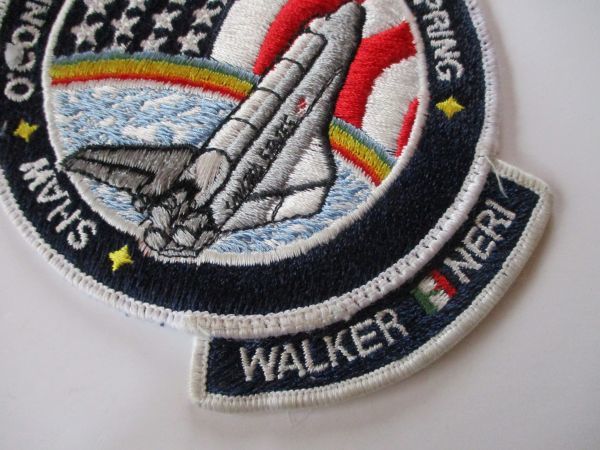 【送料無料】80s NASAスペースシャトル計画『STS-61-B』アトランティス刺繍ワッペン/パッチUSアップリケ宇宙飛行士ロケットJAXA宇宙船 U2の画像2