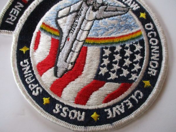 【送料無料】80s NASAスペースシャトル計画『STS-61-B』アトランティス刺繍ワッペン/パッチUSAアップリケ宇宙飛行士ロケットJAXA宇宙船 U2_画像3