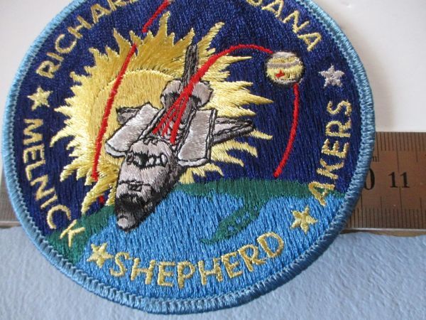 【送料無料】90s NASAスペースシャトル計画『STS-41』ディスカバリー刺繍ワッペン/徽章パッチUSアップリケ宇宙飛行士ロケット宇宙船 U2_画像8