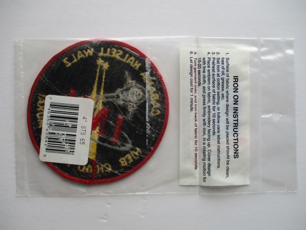 【送料無料】90s NASAスペースシャトル計画『STS-65』コロンビア刺繍ワッペン/徽章パッチUSアップリケ メダカ国際宇宙ステーション U3_画像6
