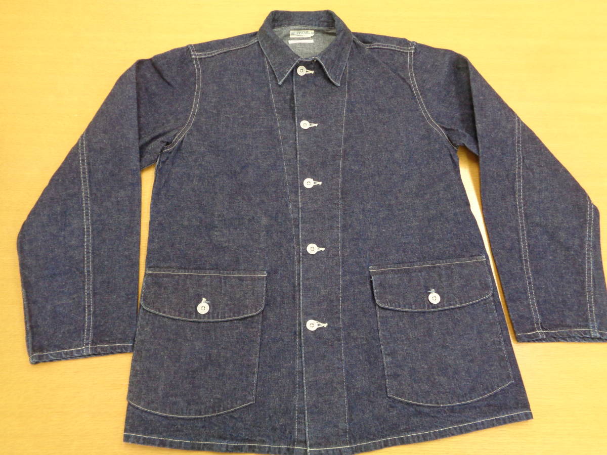 希少！！ ウエアハウスが展開するHELLER'S CAFEからリリースされた30’s ~ WW2 U.S. Army Denim Coverall Jacket SIZE : 40