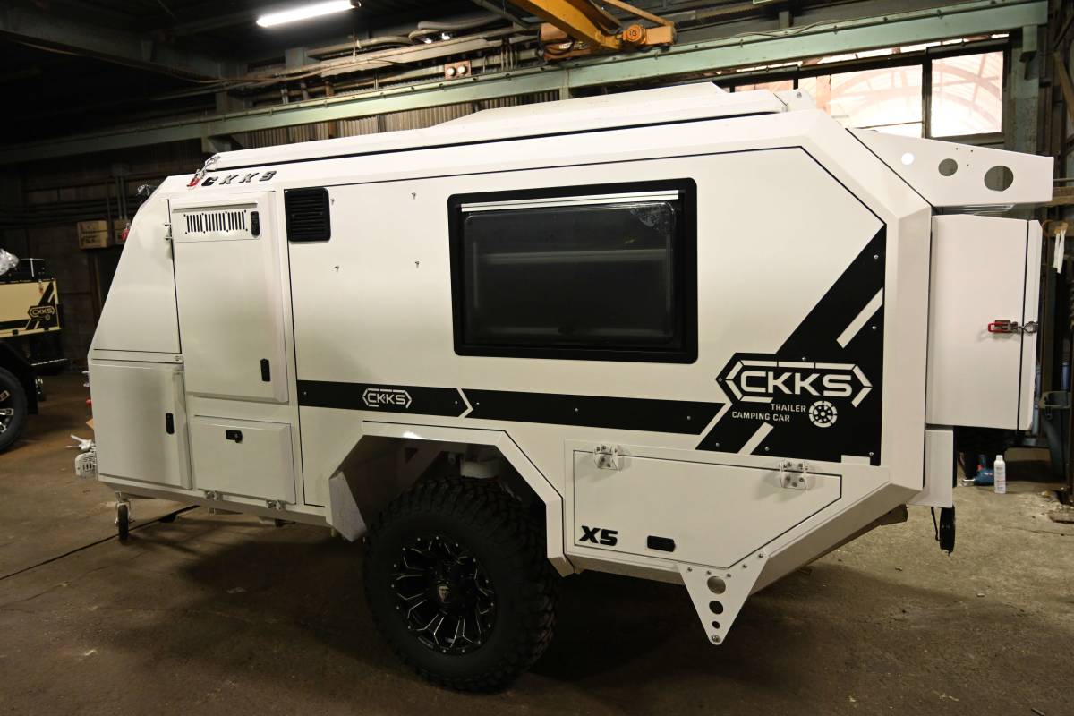 CKKS-X5 白 *キャンピングトレーラー* キャンピングカー* テレワーク*キャンプ*トレーラー 2