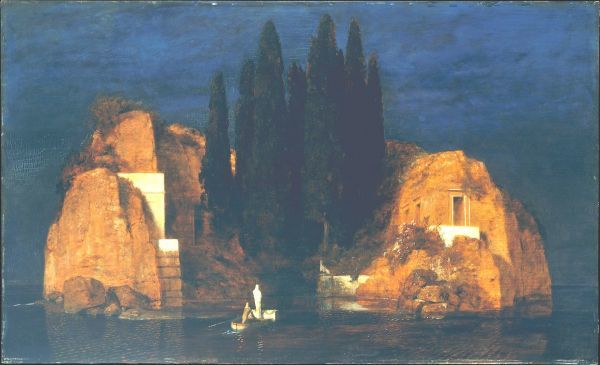 アルノルト・ベックリン　ドライ　Tシャツ　Bocklin 名画　絵画　死の島　第2バージョン　アート_画像2