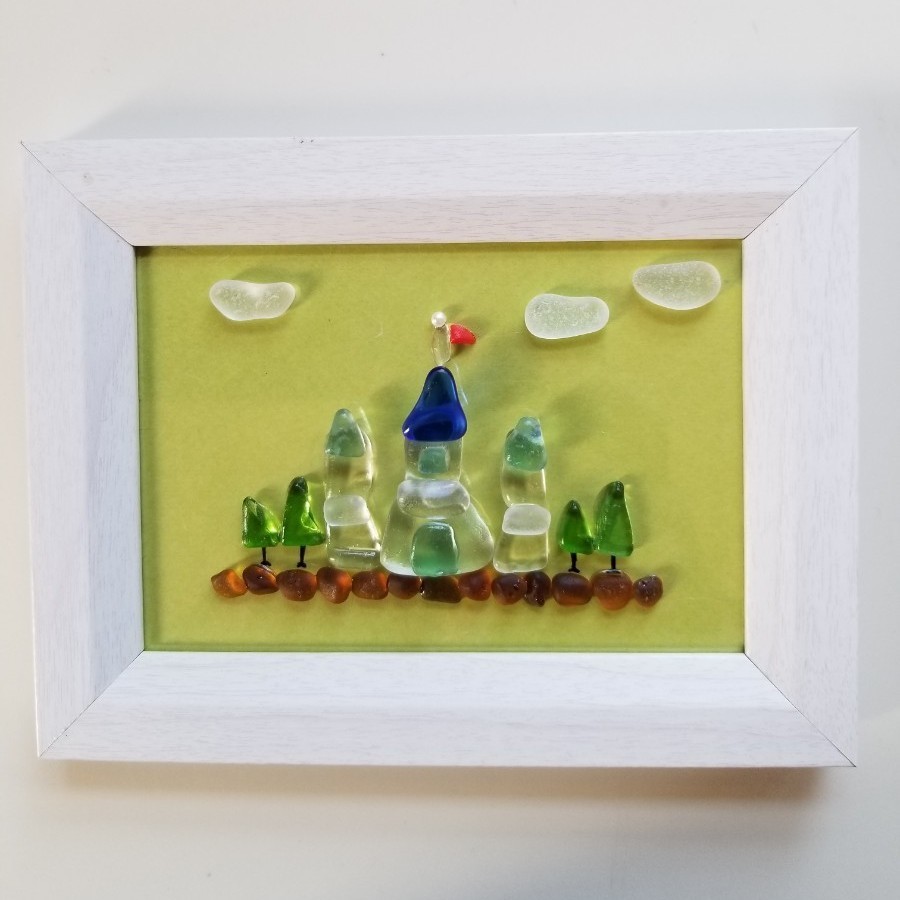 最も完璧な シーグラスアート NO.59 『Green in life』 - インテリア 最も完璧な シーグラスアート NO.59 『Green in life』 - インテリア