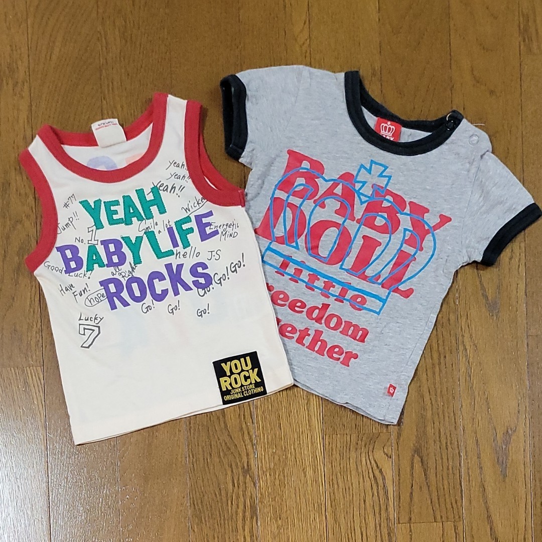 80サイズ JUNK STORE タンクトップと  BABYDOLL 半袖Tシャツ