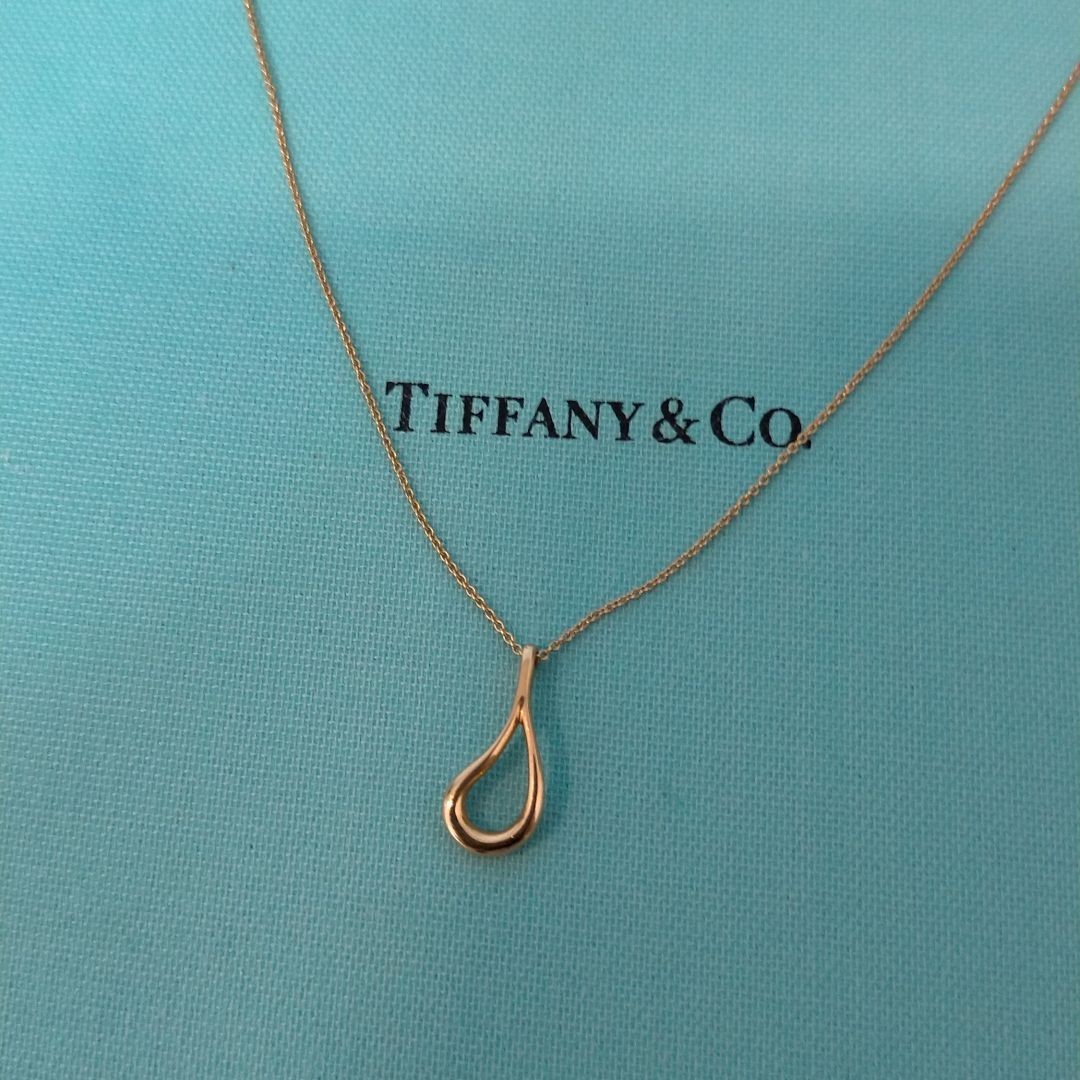 ティファニー　オープンティアドロップネックレス　しずく　ゴールド　 TIFFANY&Co. エルサペレッティ