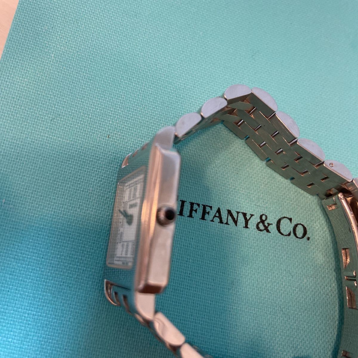 ティファニー クラシック スクエア シルバー アラビア Tiffany 腕時計　レディース　アナログ