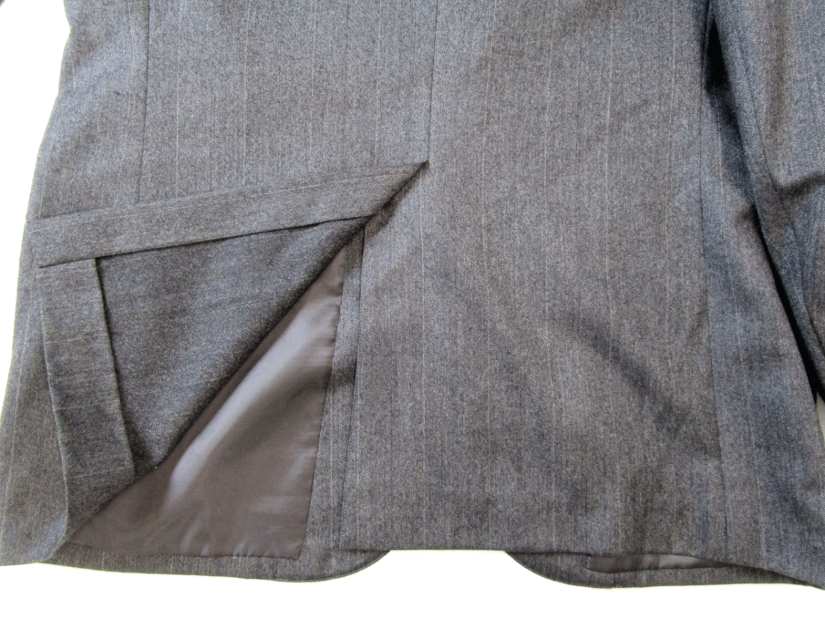 BROOKS BROTHERS ブルックスブラザーズ ウール スーツ セットアップ テーラードジャケット スラックス パンツ グレー 日本製の画像6