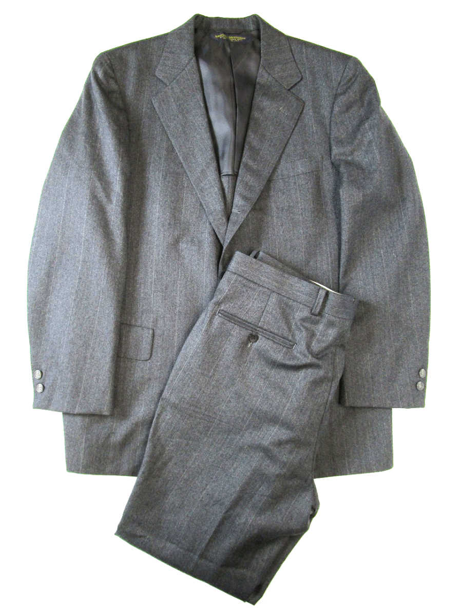 BROOKS BROTHERS ブルックスブラザーズ ウール スーツ セットアップ テーラードジャケット スラックス パンツ グレー 日本製