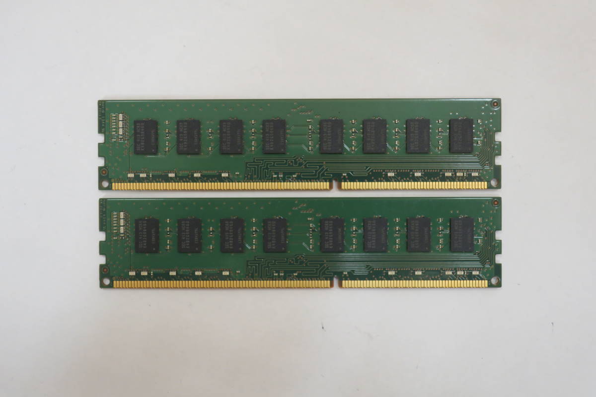 SAMSUNG 4GB 2R×8 PC3-12800U-11-11-B1 4GB×2枚 合計 8GB メモリ H97-PLUS 使用 動作品_画像3