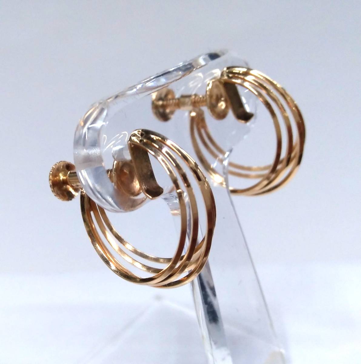 K18 イヤリング 各約1.6×0.6cm 2.7g www.bia-niger.com