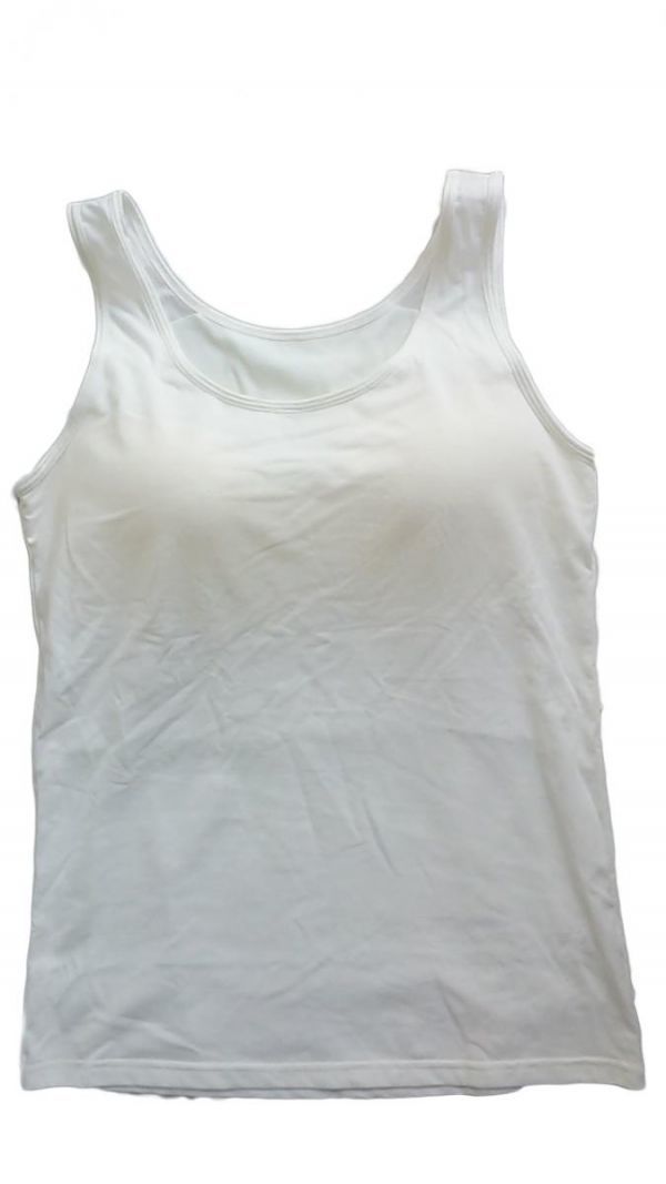 a6605# with translation cotton . under free bla top tank top LL white 