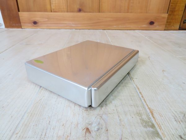 [USED/ have been cleaned ] aluminium lunch box extra-large made in Japan for searching = Showa Retro / camp / container / food ingredients / waterproof / case / toolbox / small box /B0620