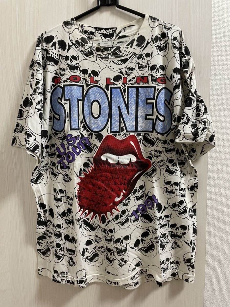 90s rolling stones 総柄 tour tシャツ バンドt |