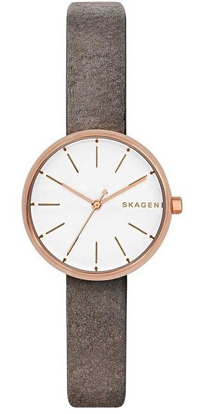 SKAGEN スカーゲン SIGNATUR skw2644 グレーレザー/ローズゴールド LEATHER LADIES SKW2644 腕時計 デンマーク