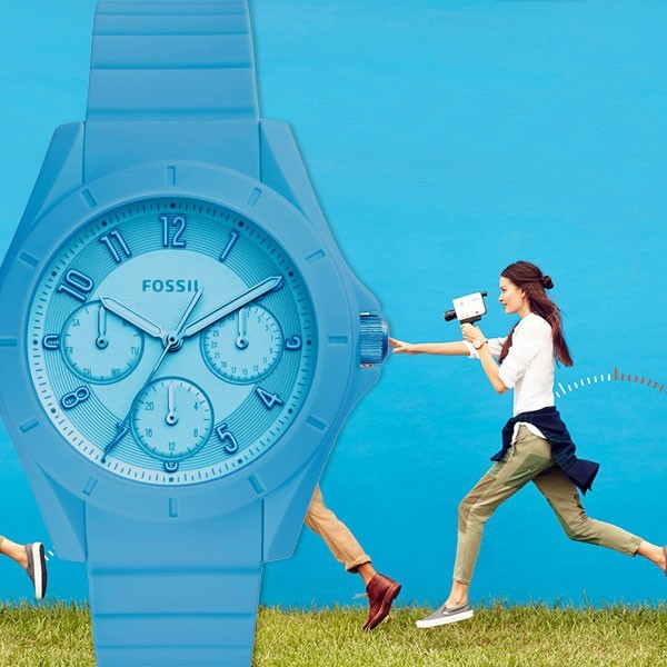 FOSSIL フォッシル POPTASTIC SPORT シリコン ブルー ユニセックス メンズ レディース 腕時計 ES4189