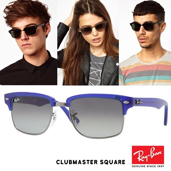 RAY-BAN レイバン サングラス レディース メンズ RB4190-01_52mm Clubmaster RB4190 600471 52mm クラブマスター スクエア Rayban_画像1