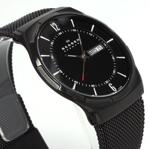 SKAGEN スカーゲン skw6006 AKTIV ブラック スティール メッシュバンド