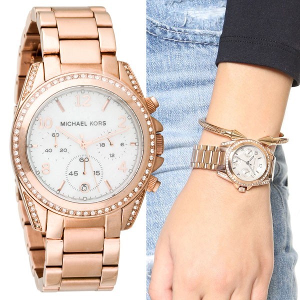 MICHAEL KORS/マイケルコース MK5522 Blair マザーオブパール/ローズゴールド ブレア Rose gold Mother of Pearl レディース 腕時計_画像1