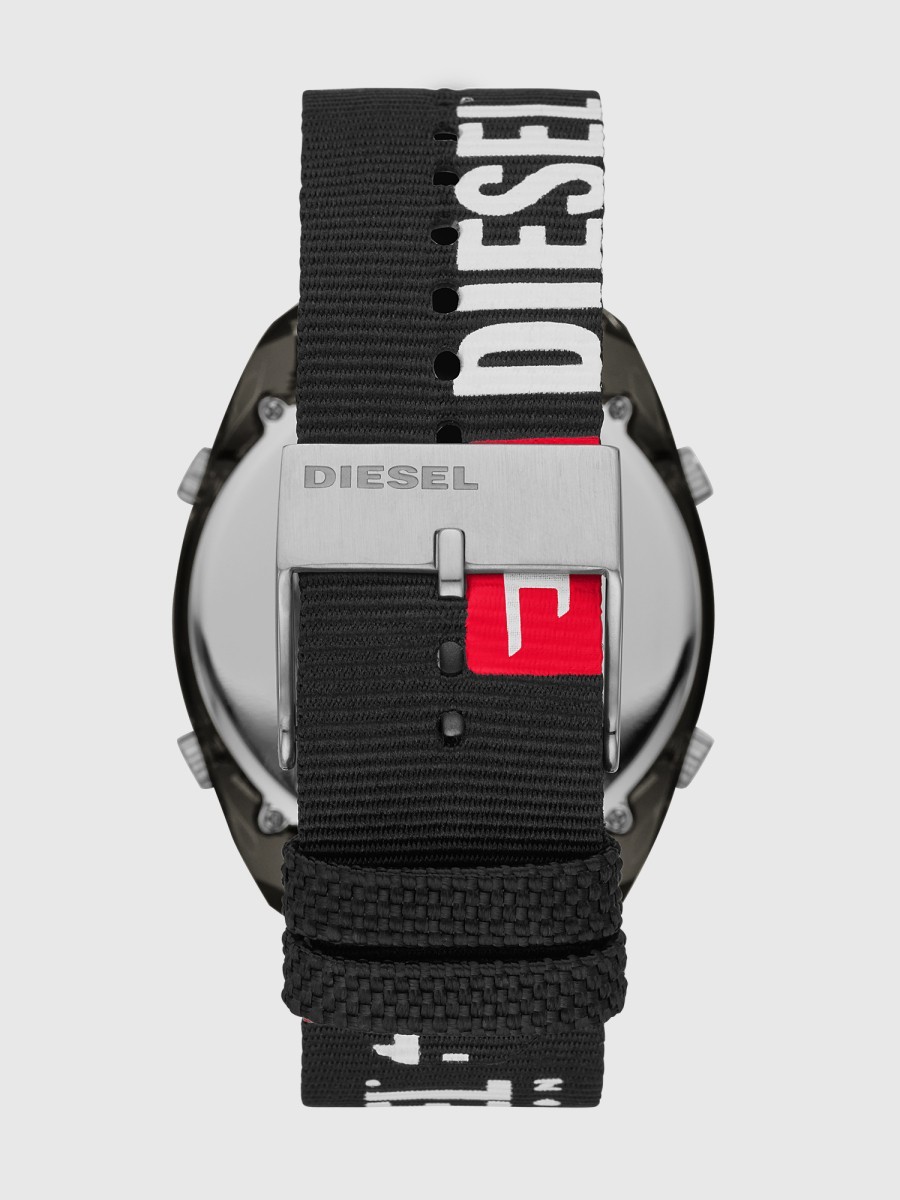 DIESEL ディーゼル CRUSHER COLLECTION ブラック ナイロン DZ1914 デジタル メンズ 腕時計 dz1914∵_画像3