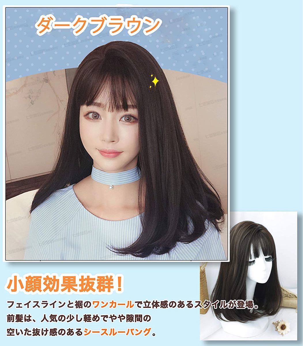 お金を節約 Luna様ご専用ページ ストレート 小顔 セミロング ウィッグ