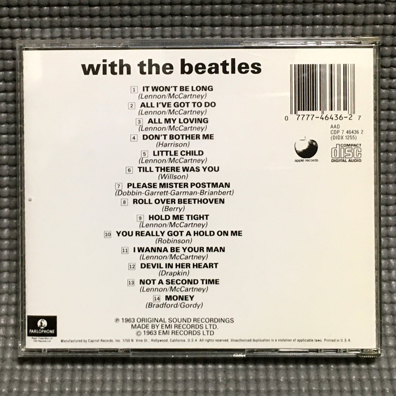 【送料無料】 The Beatles - With The Beatles 【CD】 Apple Records / Parlophone - CDP 7 46436 2_画像2