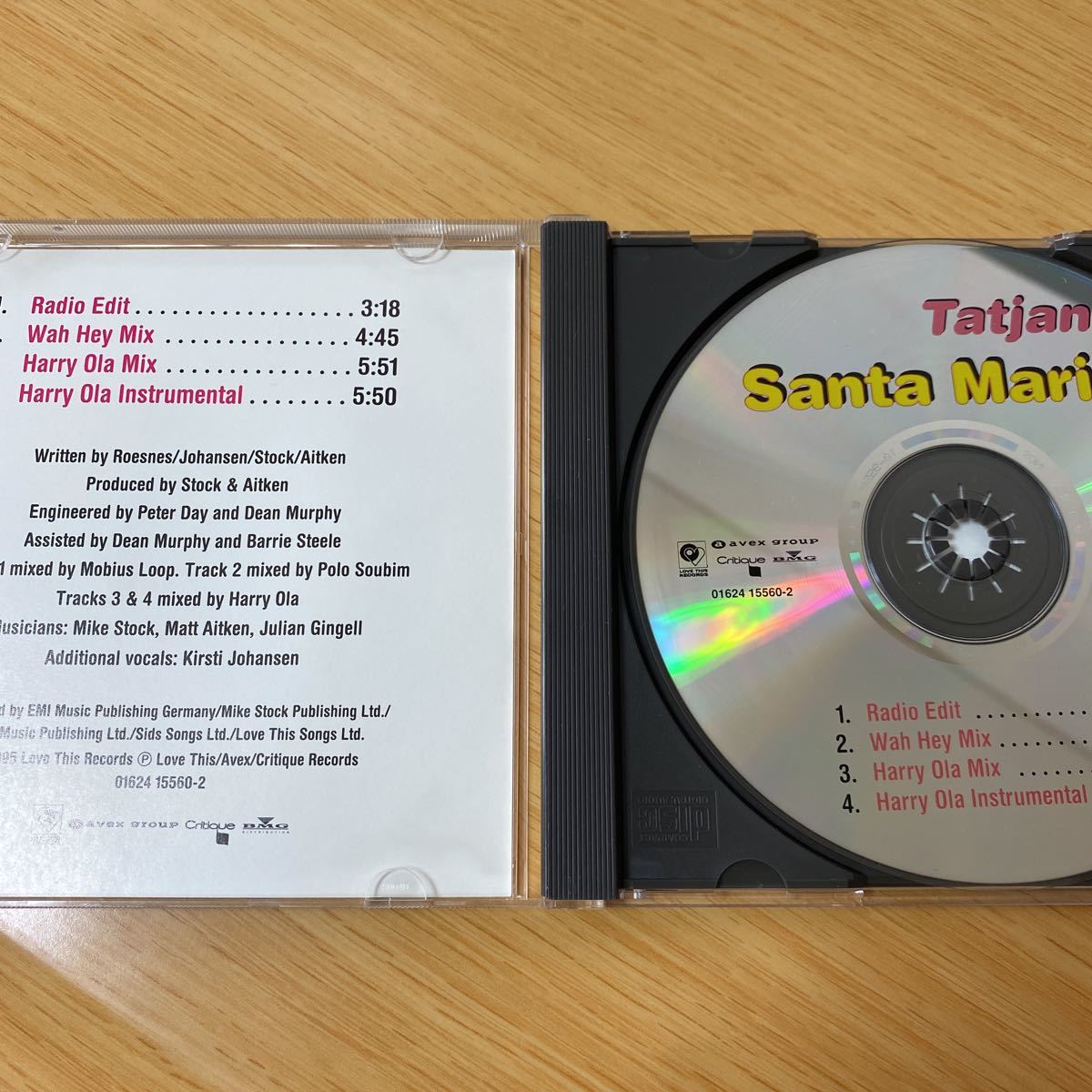 【美品】CD Tajana / Santa Maria / Santa Maria(Maxi) 2枚セット_画像8