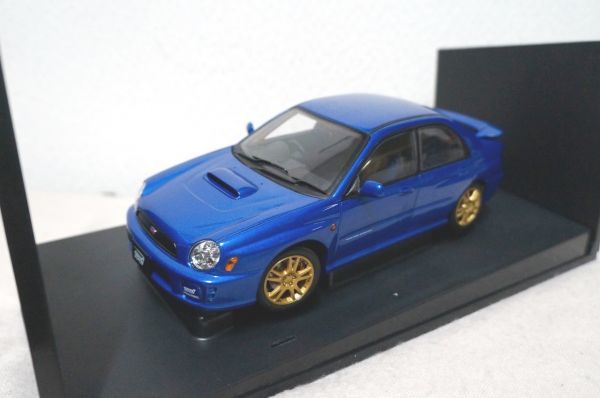 オートアート スバル New Age インプレッサ WRX STI 1/18 ミニカー GDB ブルー_画像1