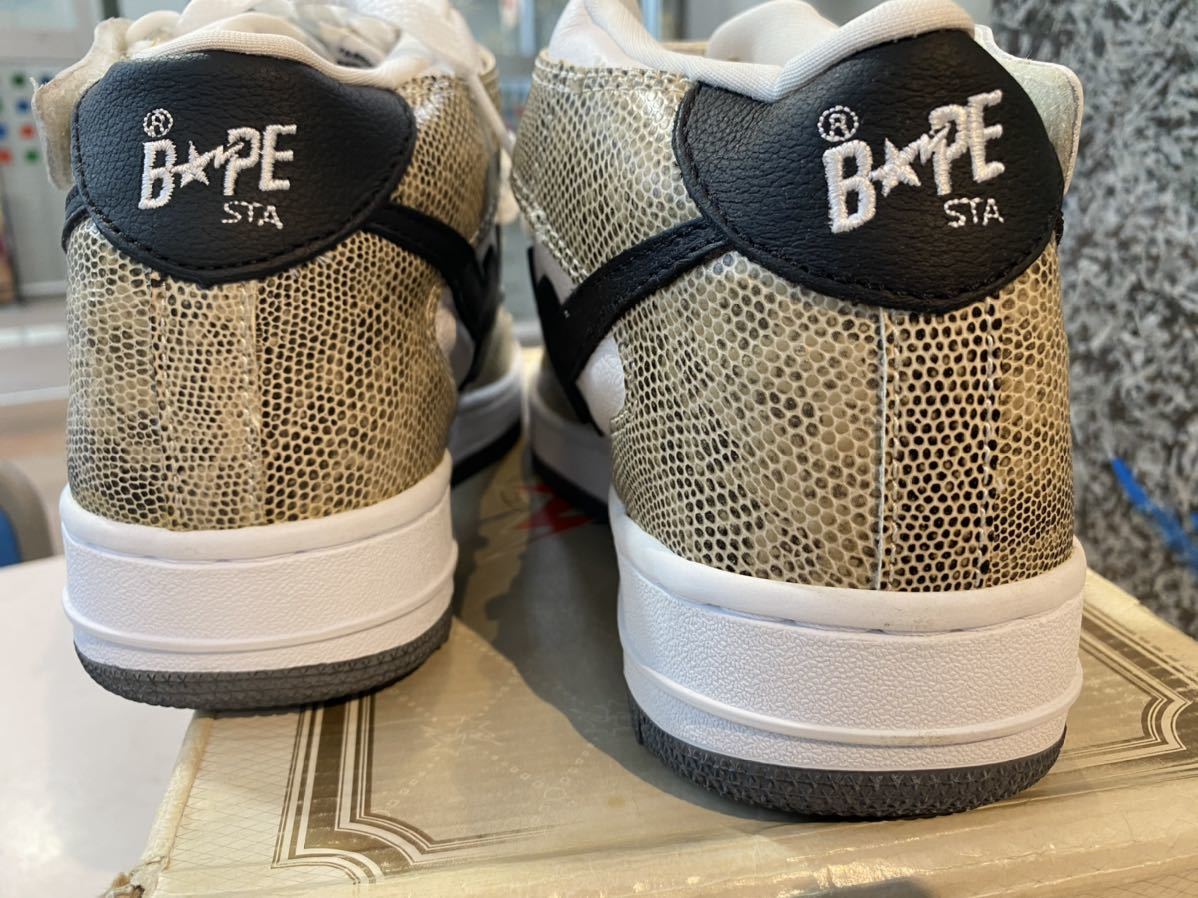 APE BAPESTA MID SNAKE US9.5 новый товар 