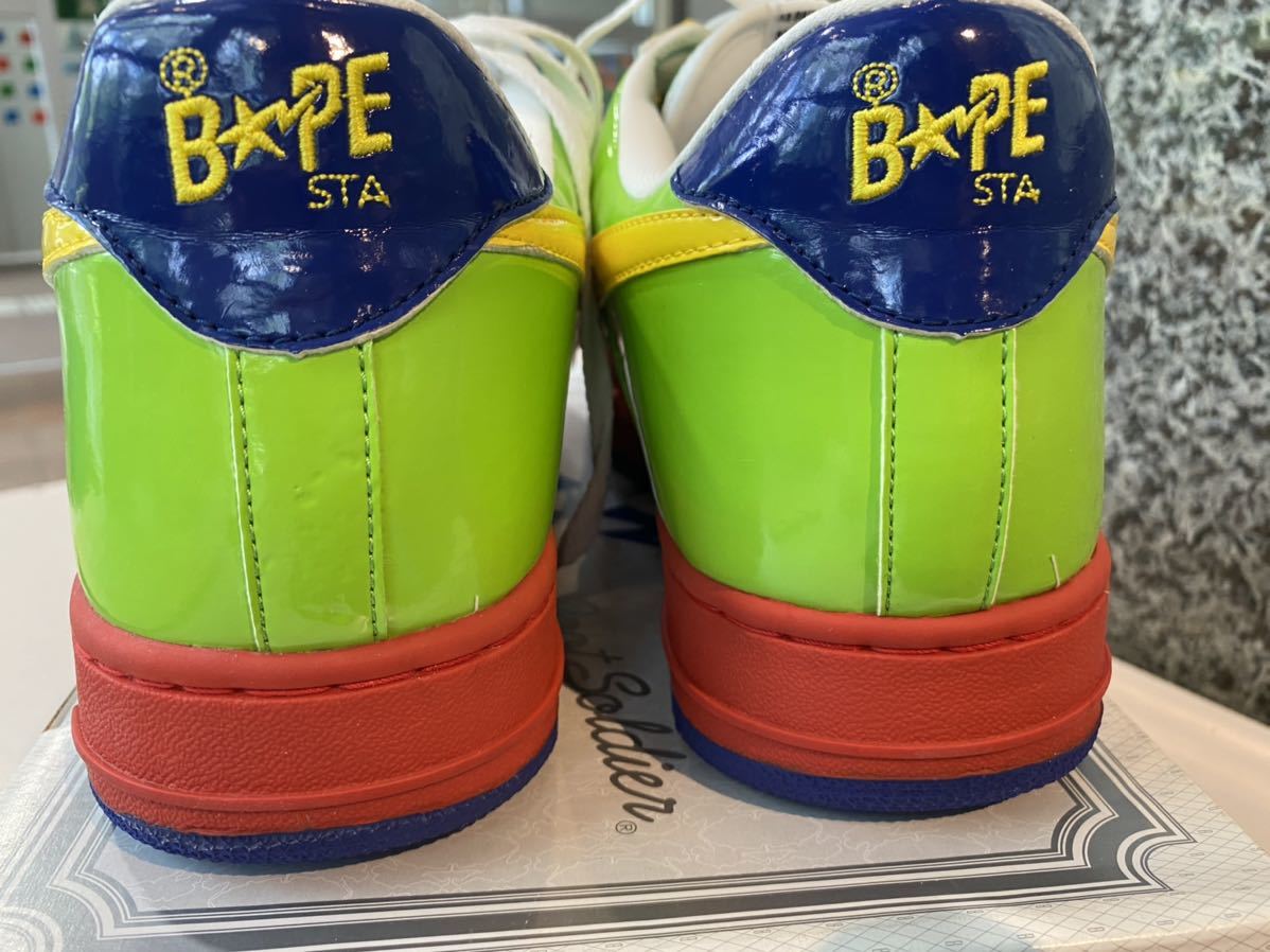 APE KAWS CHOMPERS BAPESTA RAINBOW 1 US12 новый товар 