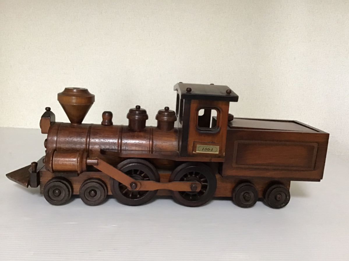 室外 木製蒸気機関車 小物入れ 大型 - 小物入れ