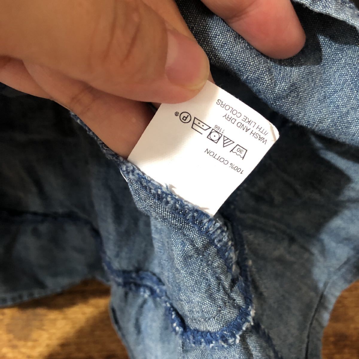 3月末までワンピ　baby GAP デニムワンピース