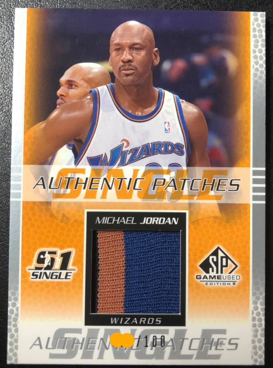 Michael Jordan ＜ 03-04 SP Game Used Authentic Patches ＞ 100枚限定パッチ