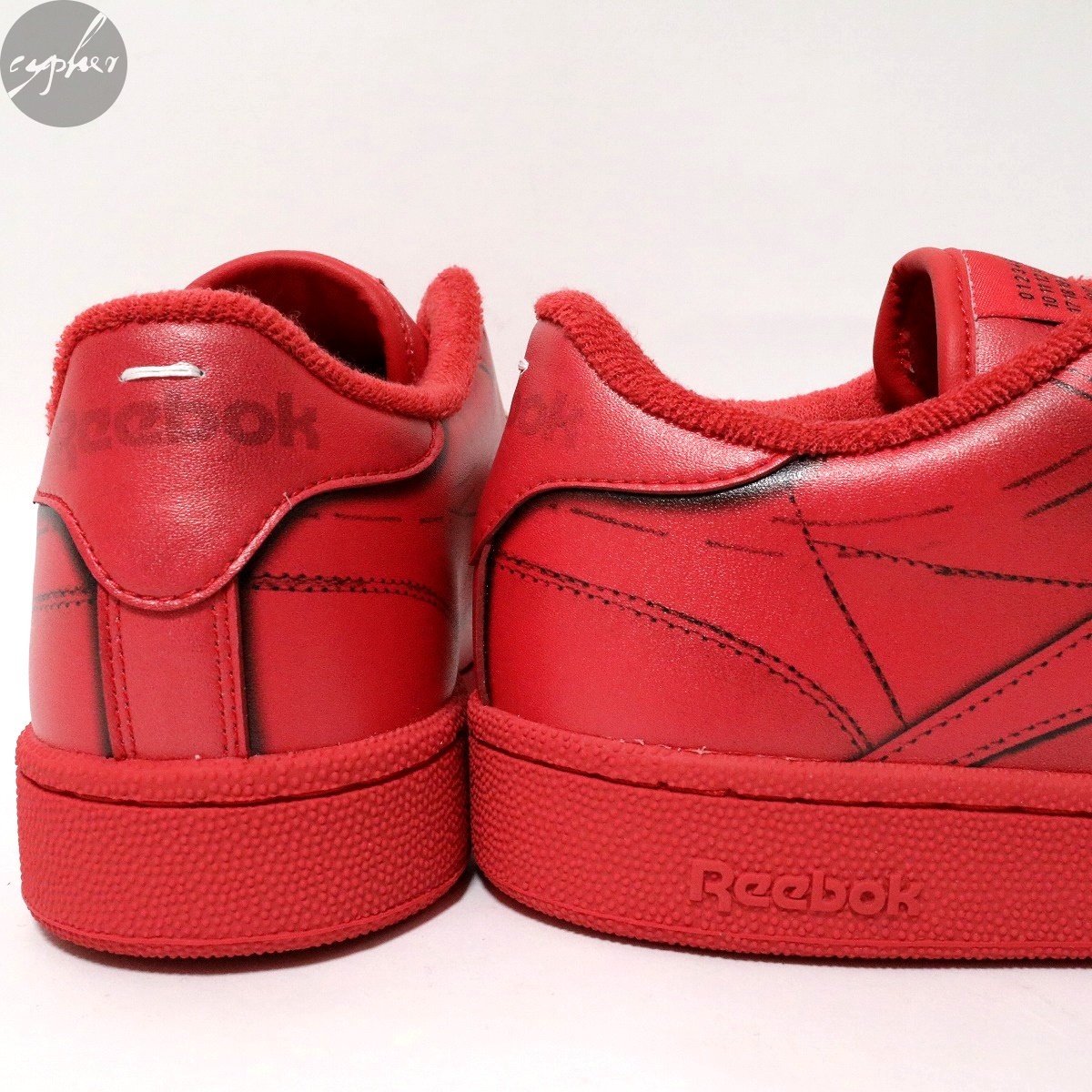27cm 21SS Maison Margiela 22 Reebok Club C sneakers レッド 9 新品