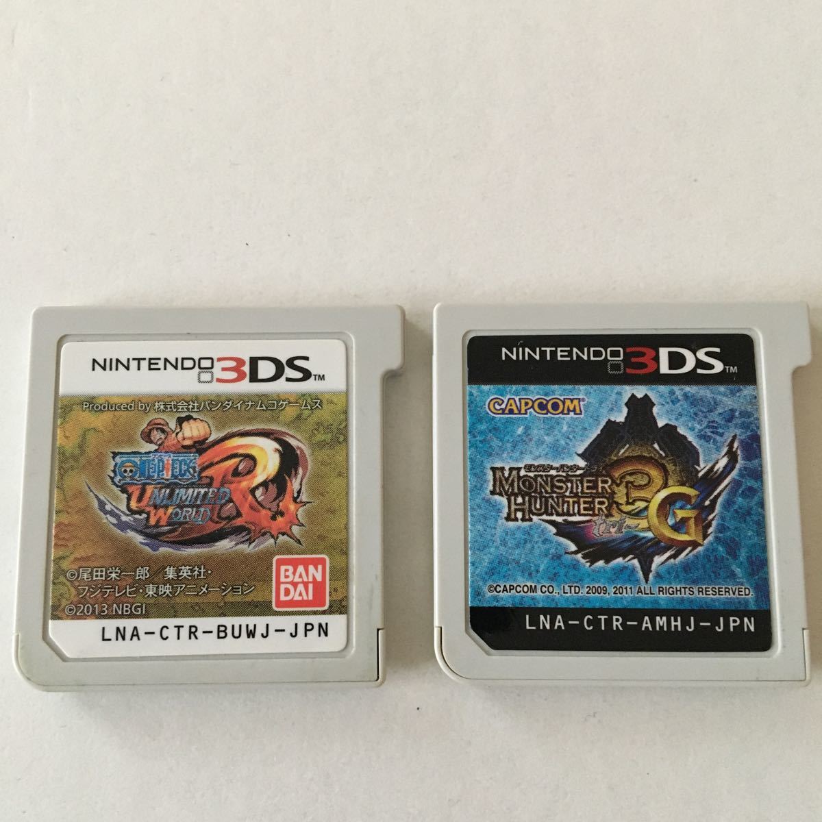 Paypayフリマ ワンピースアンリミテッドワールドr モンスターハンター3g 3dsソフト2本美品中古 Paypayフリマ ワンピースアンリミテッドワールドr モンスターハンター3g 3dsソフト2本美品中古