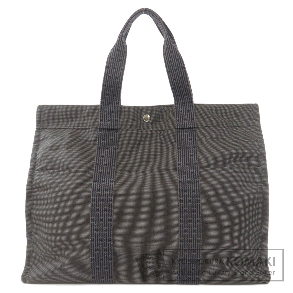 HERMES エルメス エールラインGM トートバッグ キャンバス レディース