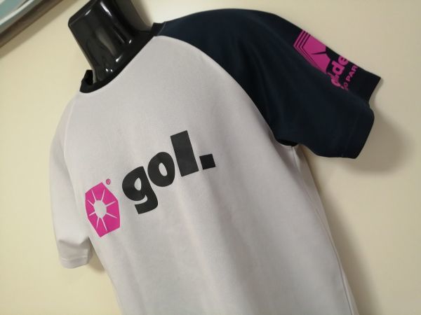 kkaa1106 ■ gol. ■ ゴル サッカー フットサル Tシャツ カットソー トップス 半袖 ドライ 白 M_画像4