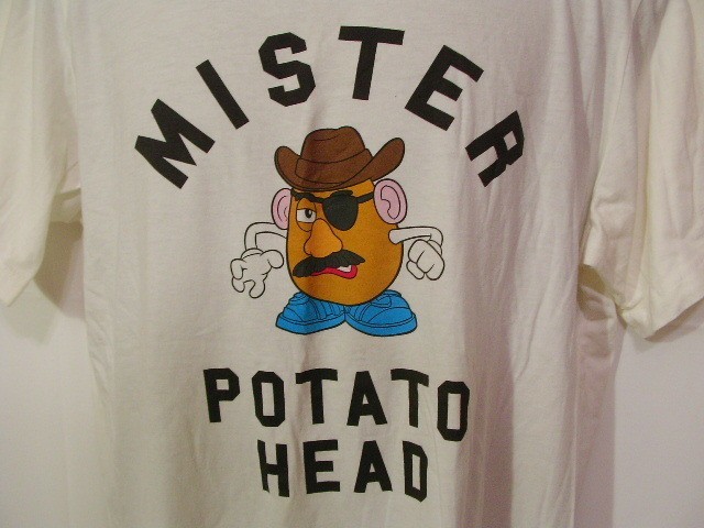 sue435 ユニクロ UNIQLO UT Disney PIXAR 半袖 Tシャツ ホワイト ■ MISTER POTATO HEAD ■ プリント クルーネック XLサイズ_画像4