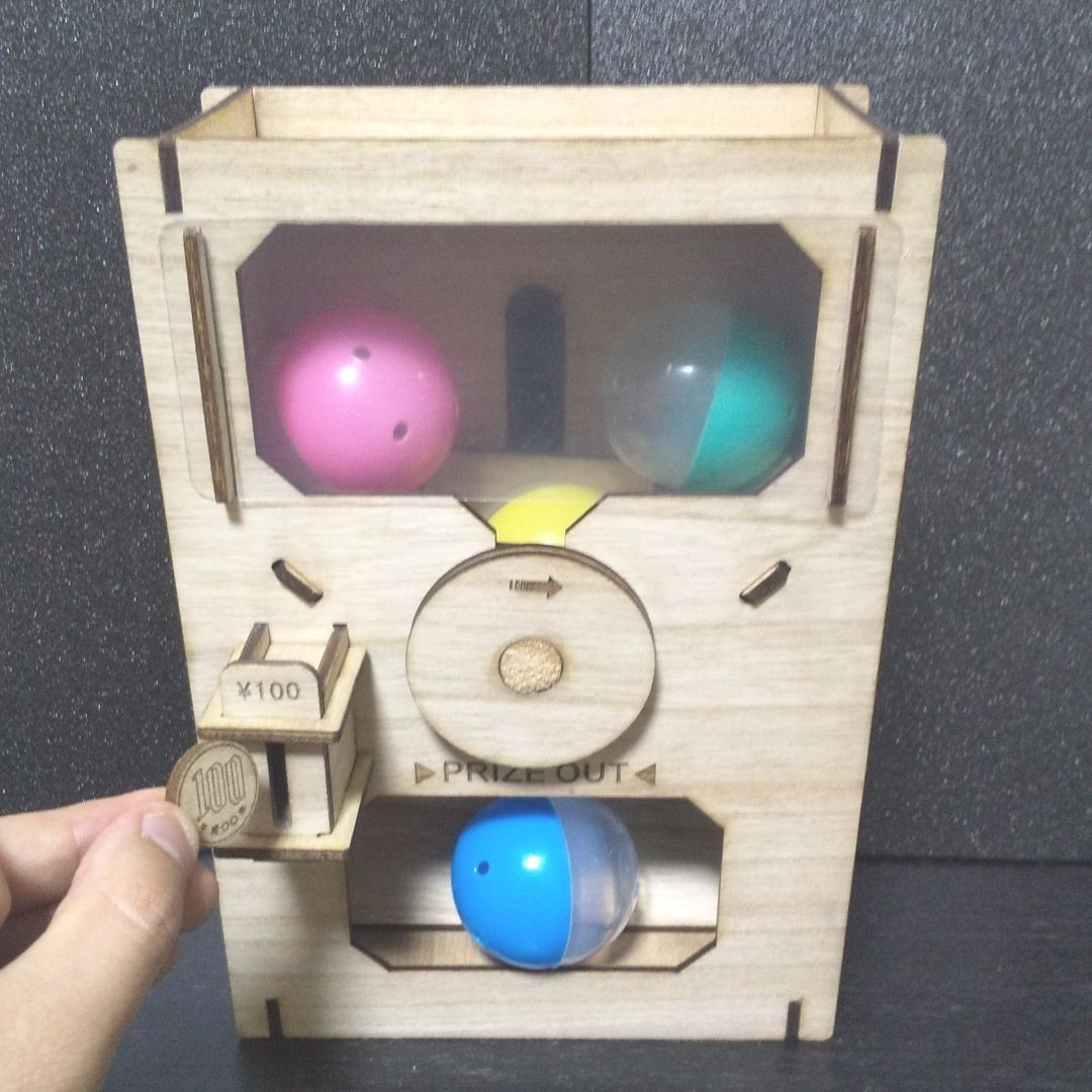 Paypayフリマ 手作り 木製ガチャガチャ Paypayフリマ 手作り 木製ガチャガチャ