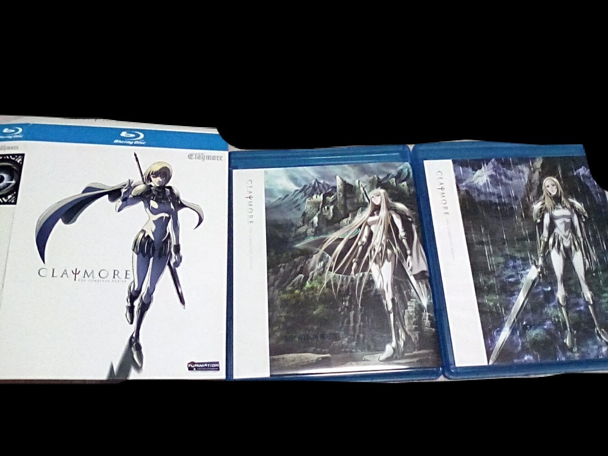 北米版Blu-ray　CLAYMORE　クレイモア　全26話　ディスク3枚