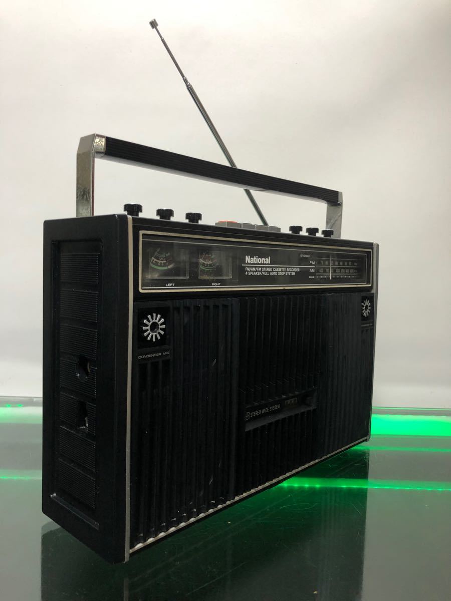 松下電器National ナショナル 昭和レトロ ステレオカセットレコーダー RS-457 4スピーカー
