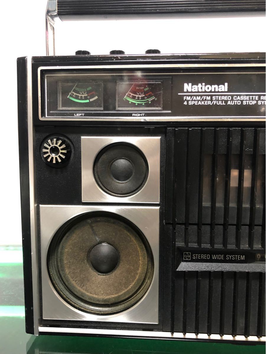 松下電器National ナショナル 昭和レトロ ステレオカセットレコーダー RS-457 4スピーカー
